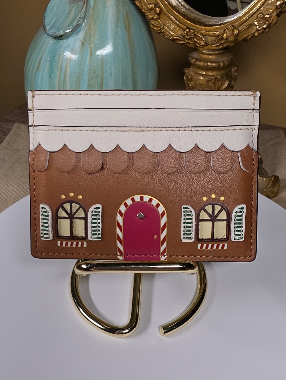 kate spade Gingerbread House Card Holder